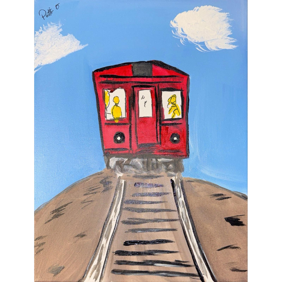 Rails to Somewhere original painting by Pattie Overcash