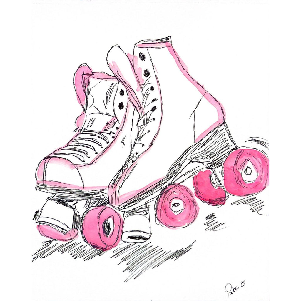 Saturday Night Skate original painting by Pattie Overcash