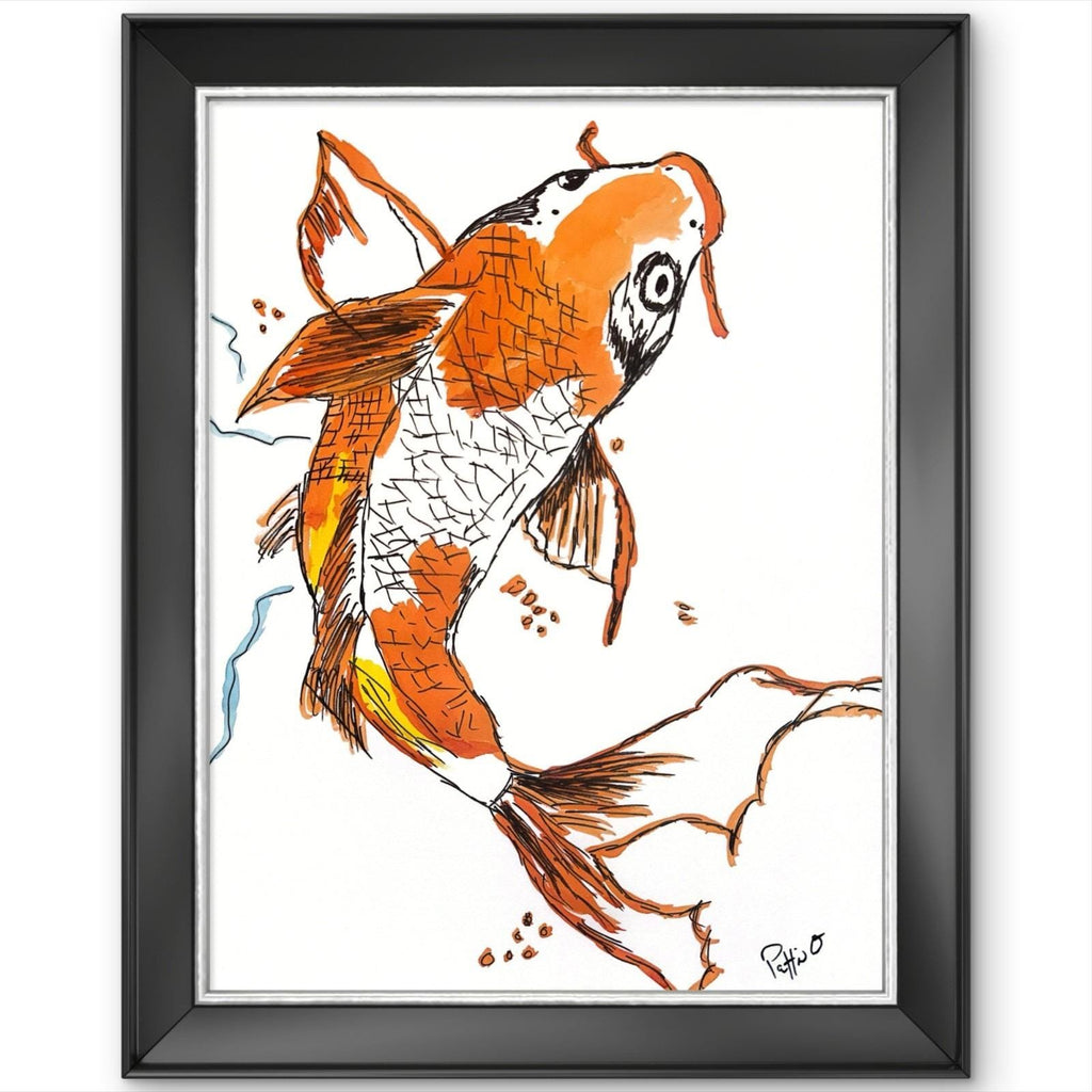 Koi in Motion original painting by Pattie Overcash