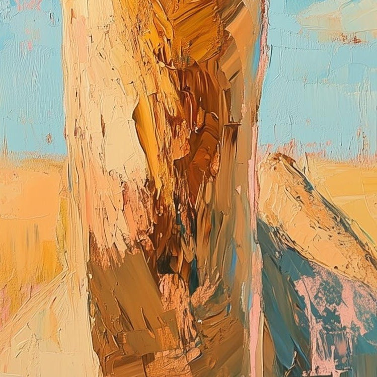 Cute Camel animal art print close-up detail