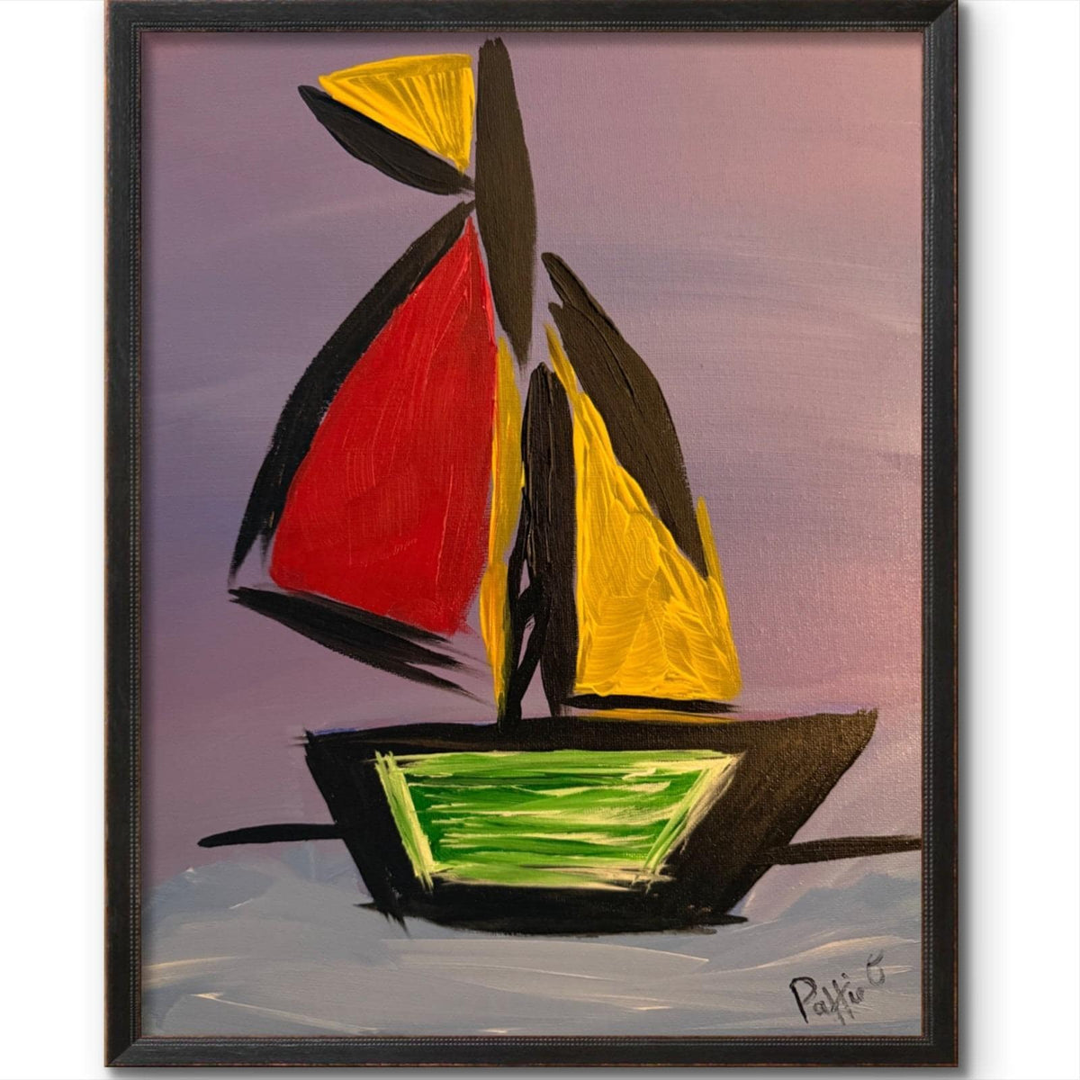 Harbor Colors original painting by Pattie Overcash