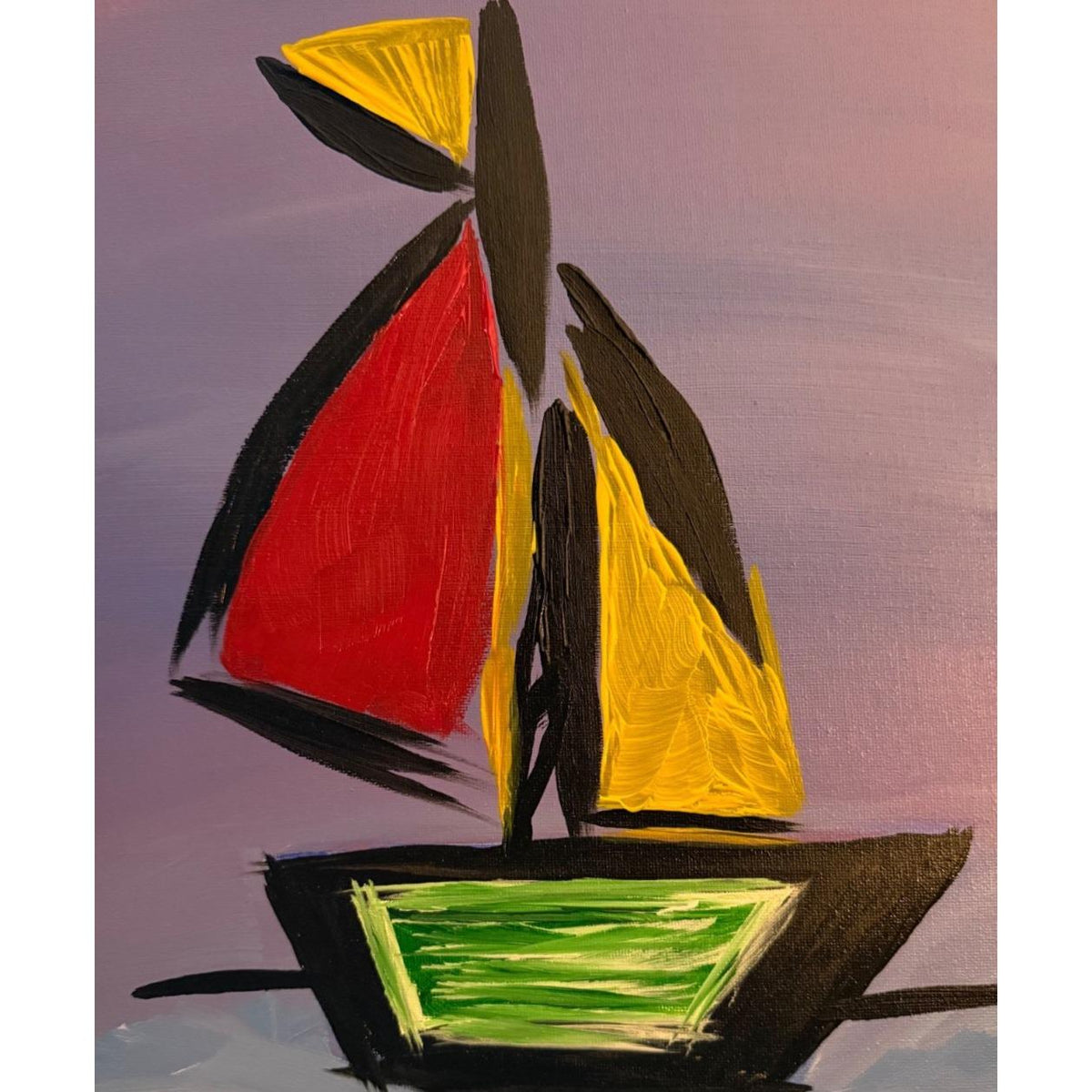 Harbor Colors original painting by Pattie Overcash