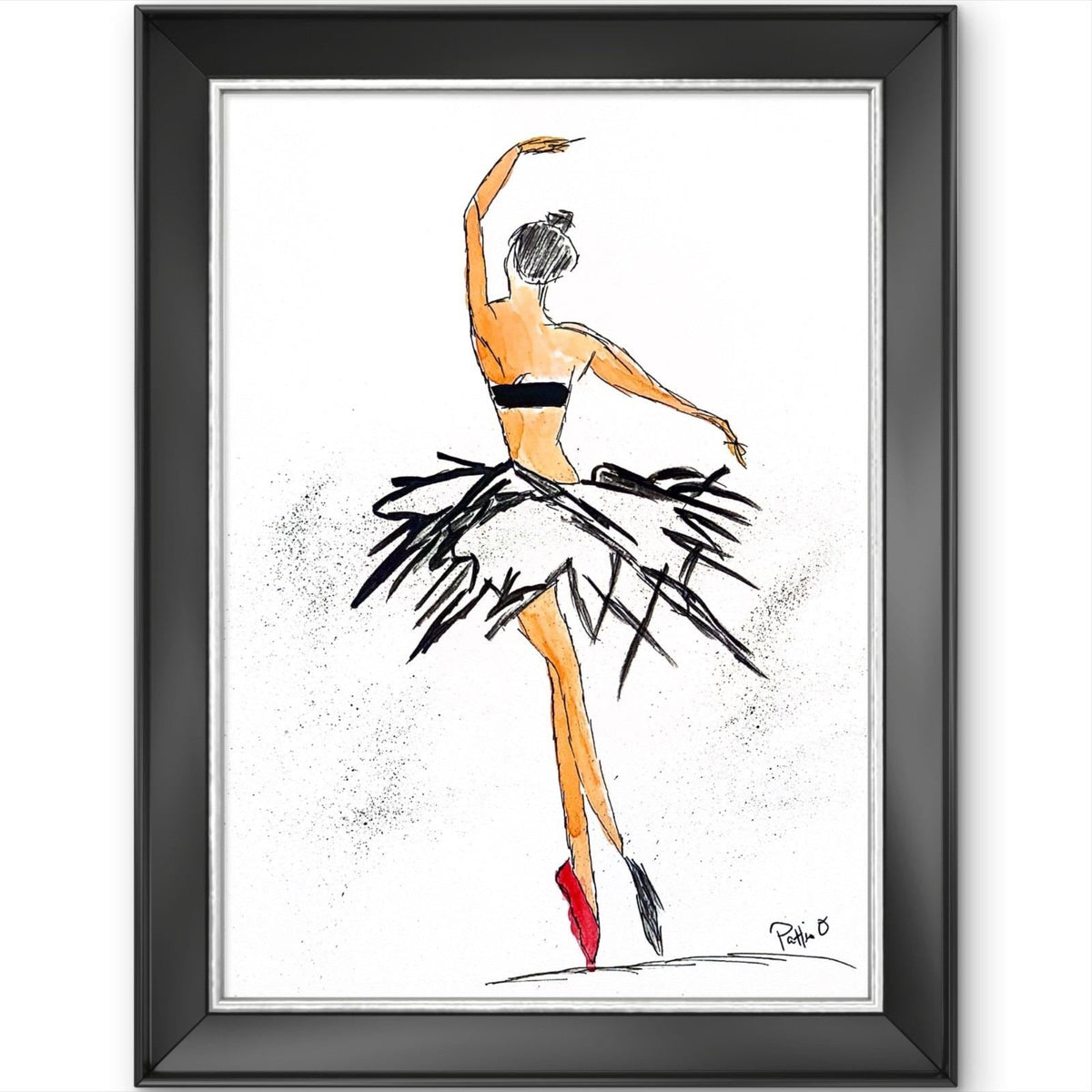 The Red Shoe original painting by Pattie Overcash