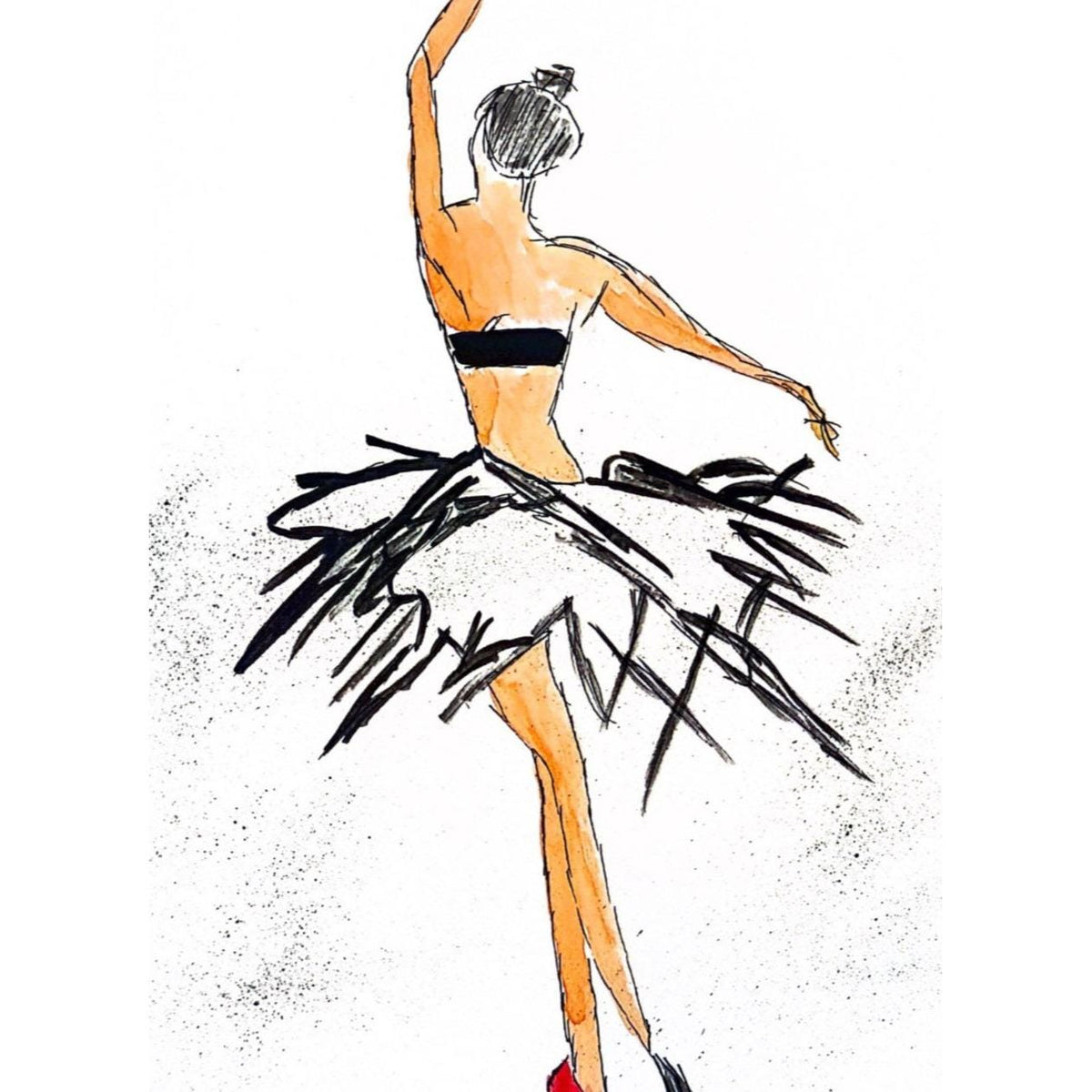The Red Shoe original painting by Pattie Overcash
