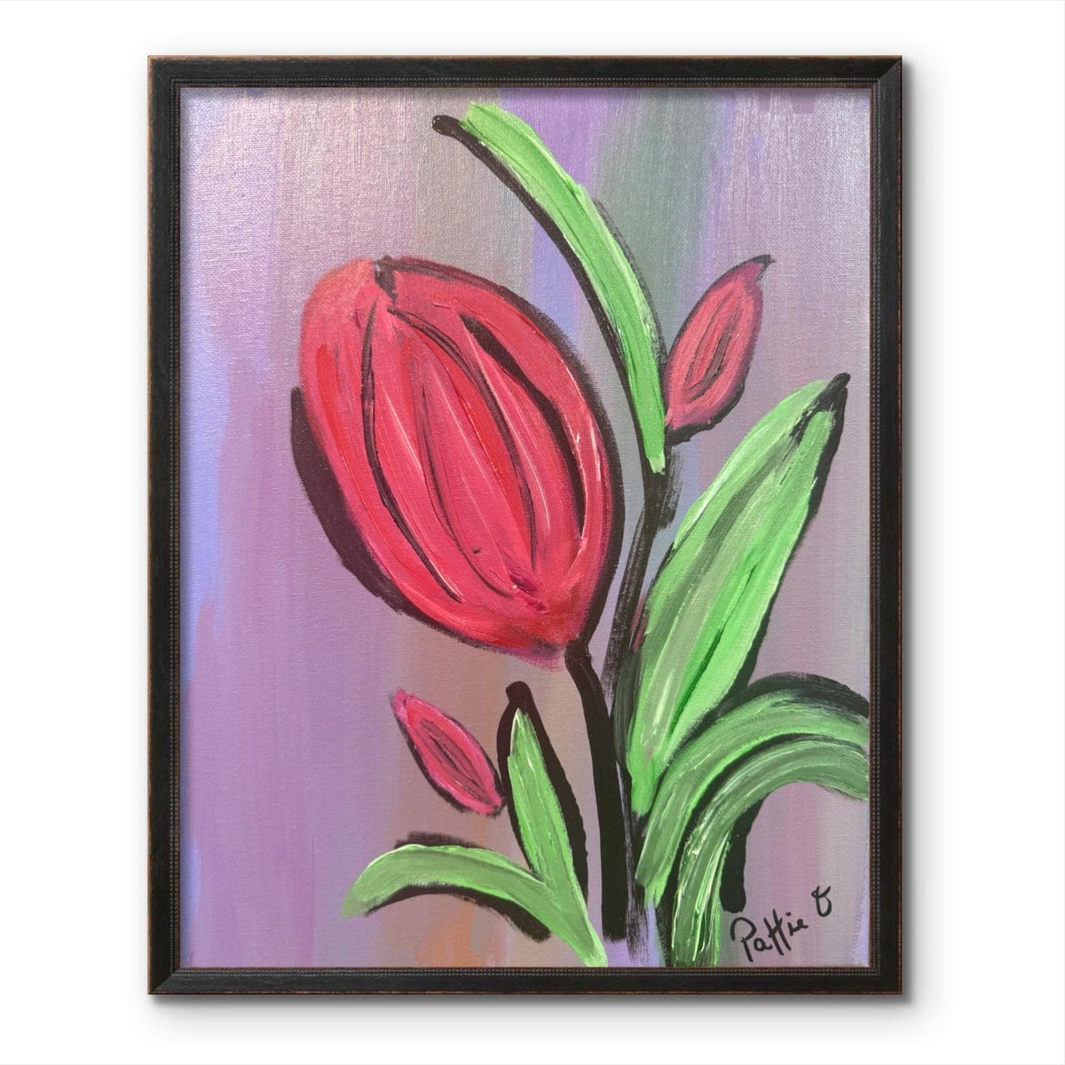 Blushing Bloom original painting by Pattie Overcash
