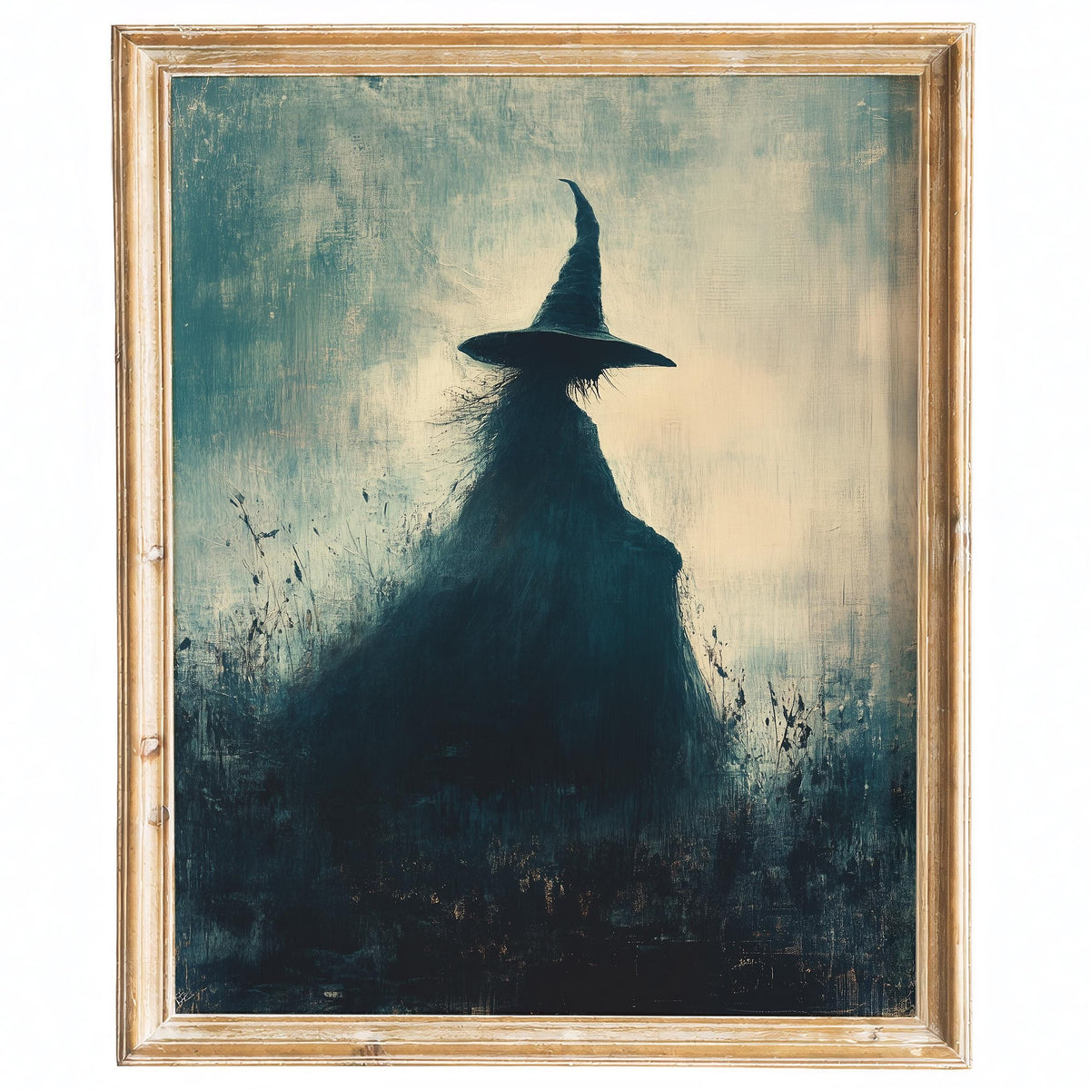 Misty Witch Halloween art print framed