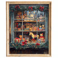 Toy Shop Christmas art print framed