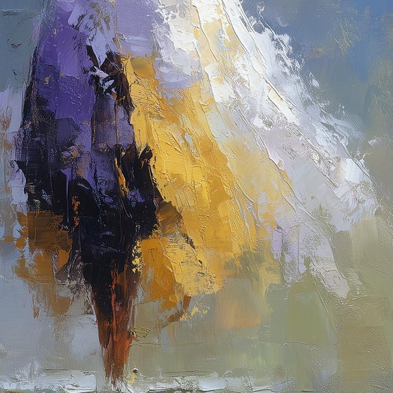 Serene Angel faith art print close-up detail