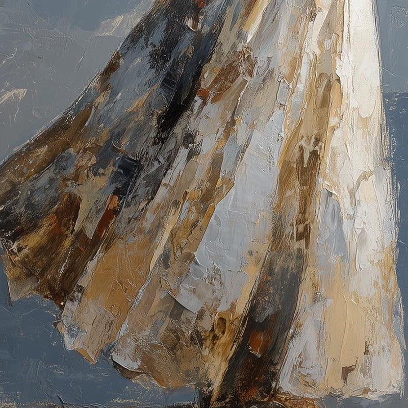 Heavenly Angel faith art print close-up detail