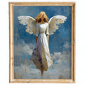 Angel Wings faith art print framed