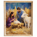 Holy Family Christmas art print framed