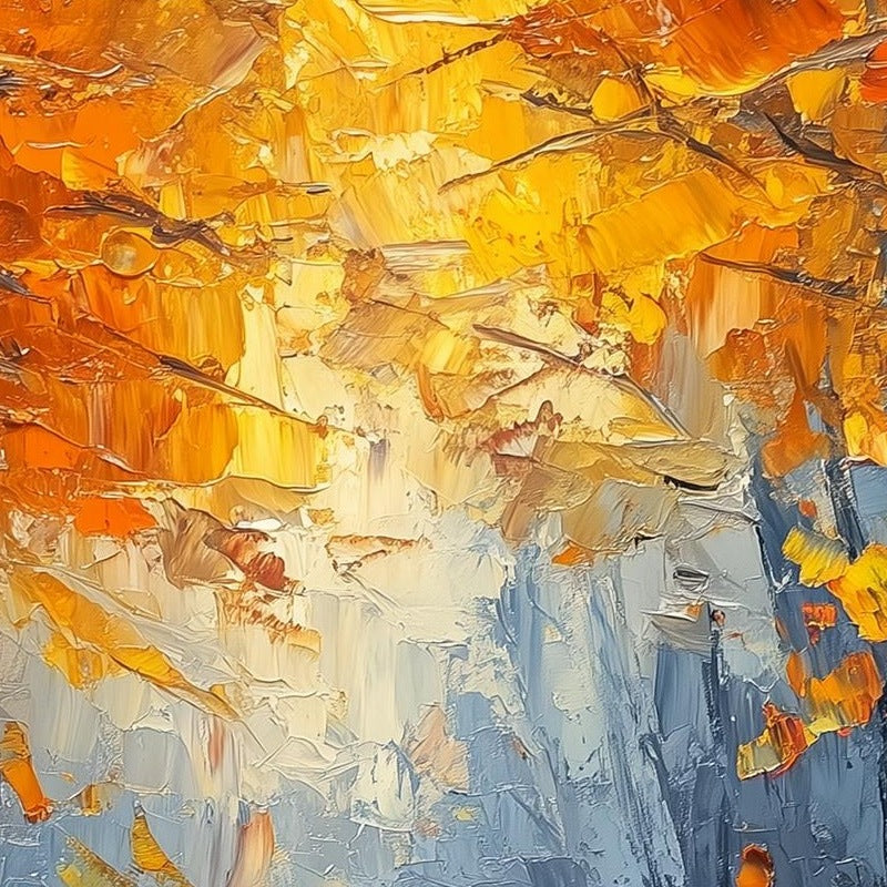 Bench Ghosts Halloween art print close-up detail